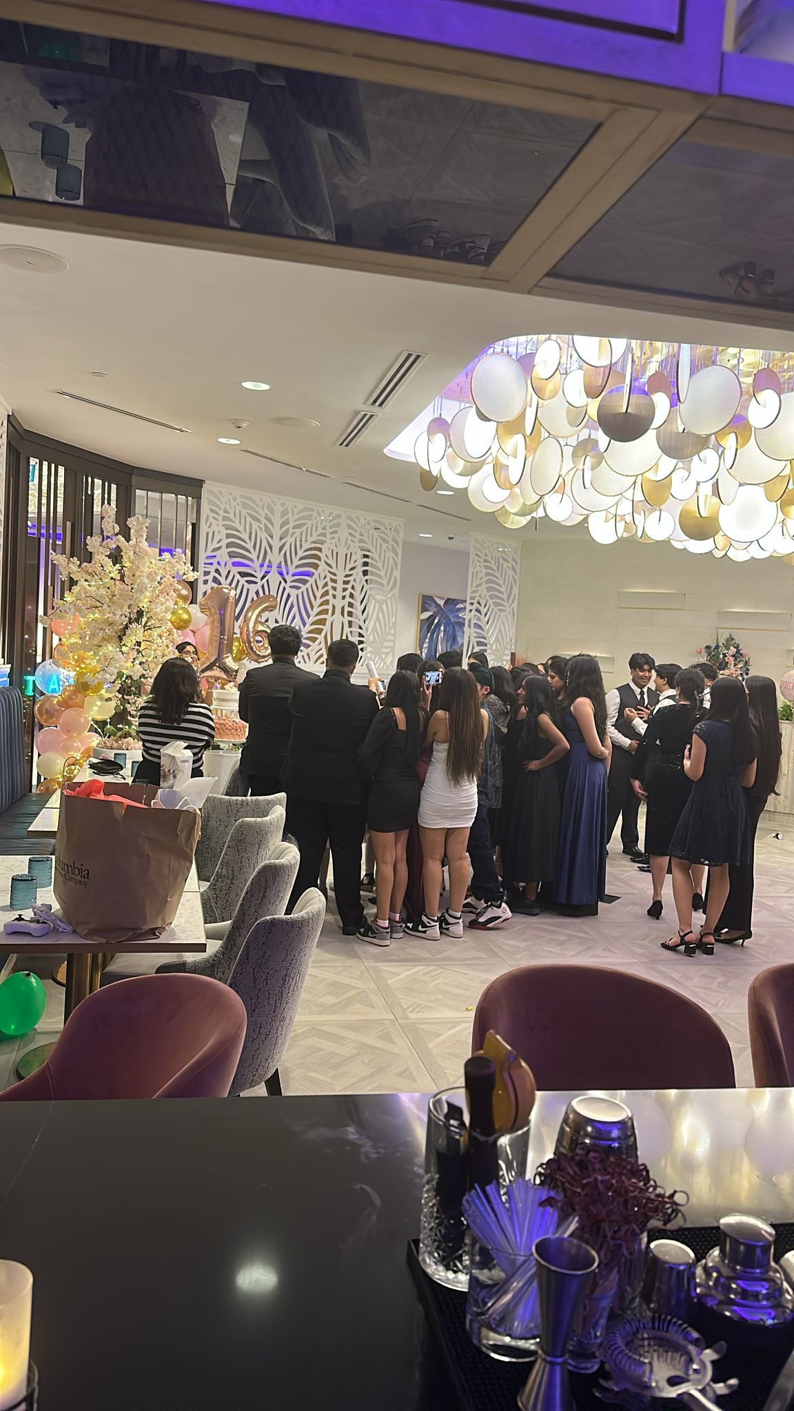 Guests at a festive celebration