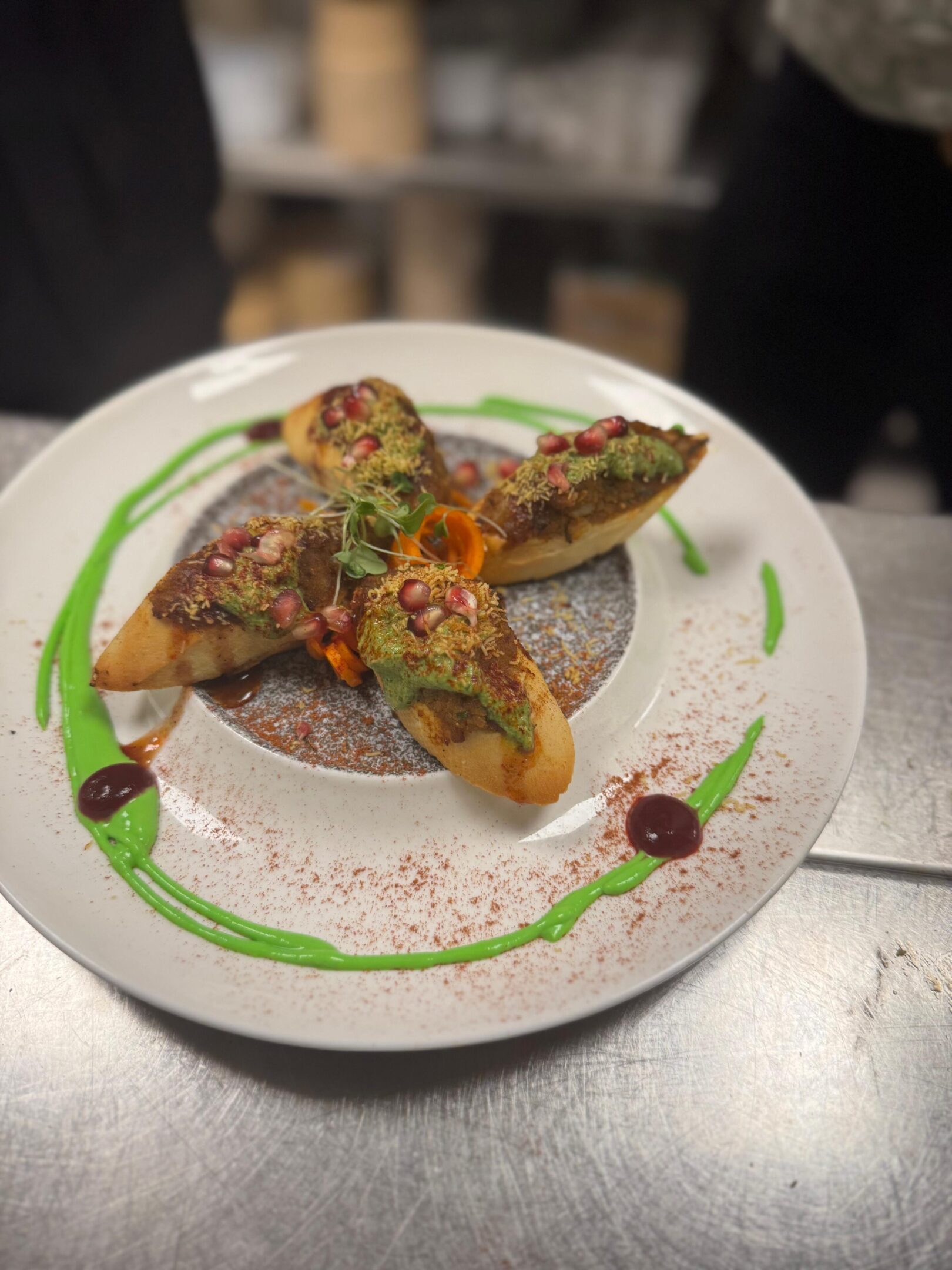 Plated dish featuring fresh ingredients